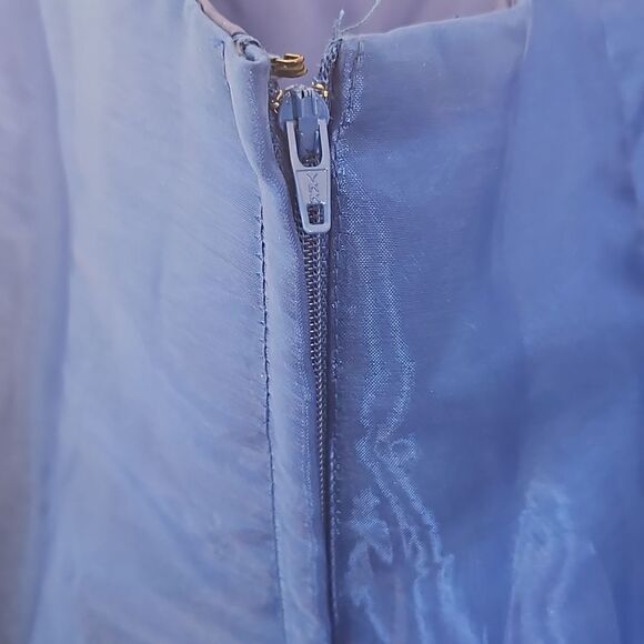 Jessica McClintock For Gunne Sax Strapless Royal Blue Ballerina Maxi Dress Size9 - Picture 8 of 16